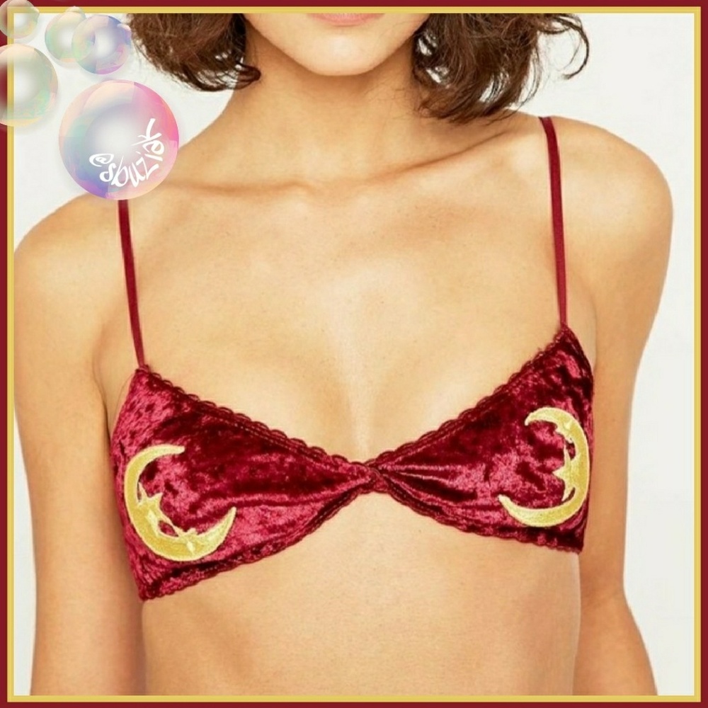 UO Out From Under Crescent Moon Applique Bralette